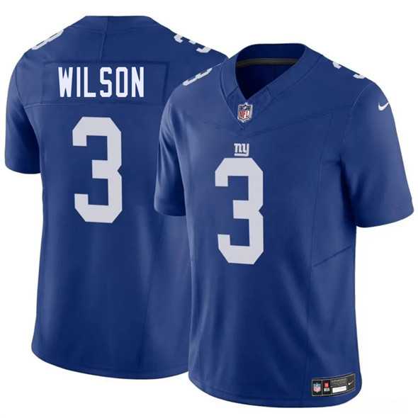 Men & Women & Youth New York Giants #3 Russell Wilson Blue 2025 F.U.S.E. Vapor Untouchable Limited Stitched Jersey
